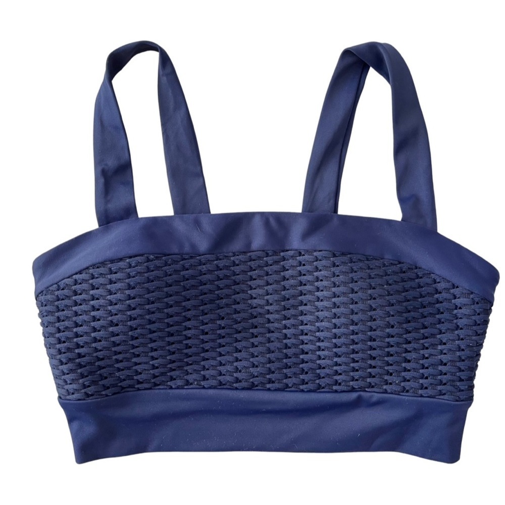 REVOLVE Lanston Woven Athletic Sports Bra Size XS Navy Yoga Pickleball Gym NEW